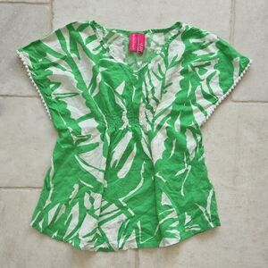 Lilly Pulitzer for Target Green Leaf Kids Swim Coverup